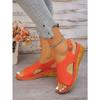 Summer Wedge Sandals Women's 2025 New Cut-Out, Breathable, Plus Size Open Toe Roman Sandals