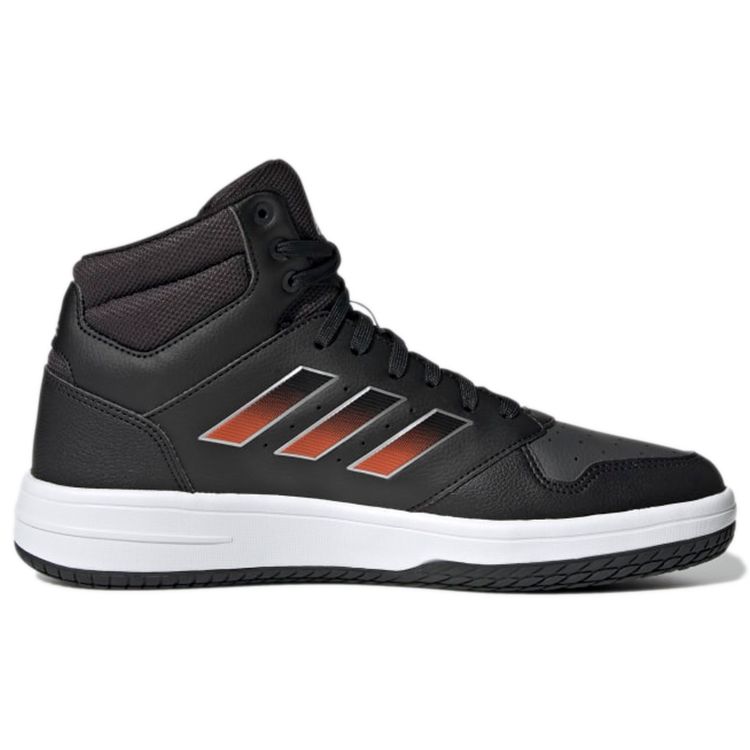 Adidas Gametalker Comfortable Durable High-Top Retro Basketball Shoes Men Sneakers Charcoal-Black H04439
