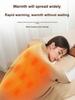 Portable Electric Heated Shawl Warmer Travel Blanket Washable Outdoor Small Home User without power bank