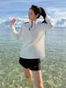 Women's Long Sleeve Split Diving Swimsuit, Sun Protection, Belly Covering, Conservative Slimming Cover-Up, 2026 Beach & Hot Spring Style.