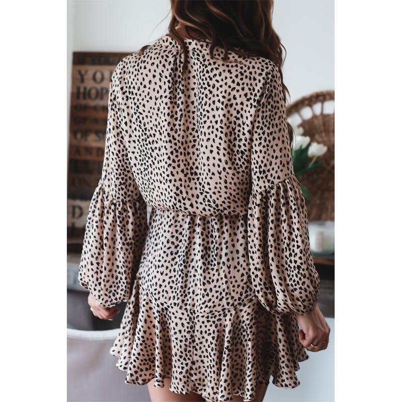 Elegantní bodycon sexy Dámské šaty pro ženy 2022 léto Leopardí midi boho šifonové šaty dámská róba femme dámské vestidos