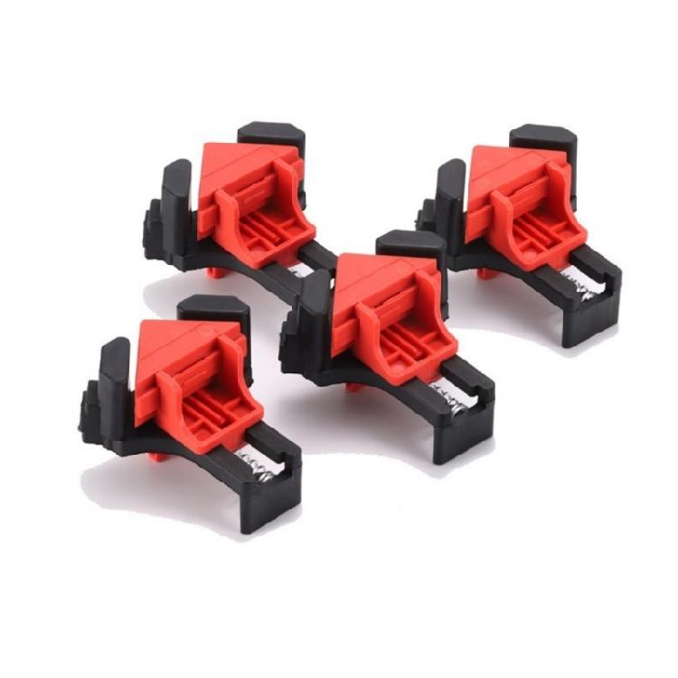 

Right Angle Wood Positioning Clamp 4 Piece Kit with Quick Release Spring Mechanism Suitable for DIYer Furniture Repair 1