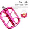 Mountain Bike Pedal 3 Bearing Aluminium Alloy CNC Non-Slip Flat Platform for MTB BMX Road Cycling Durable Lightweight