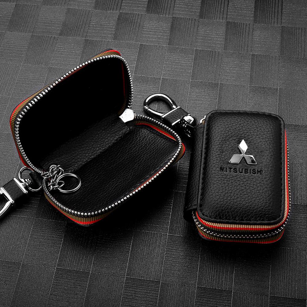 nlvc3 Car Styling Badge Keychain Key Ring Car Accessories For Mitsubishi Ralliart Lancer EX Outlander 3 l200 Pajero ASX Galant Colt