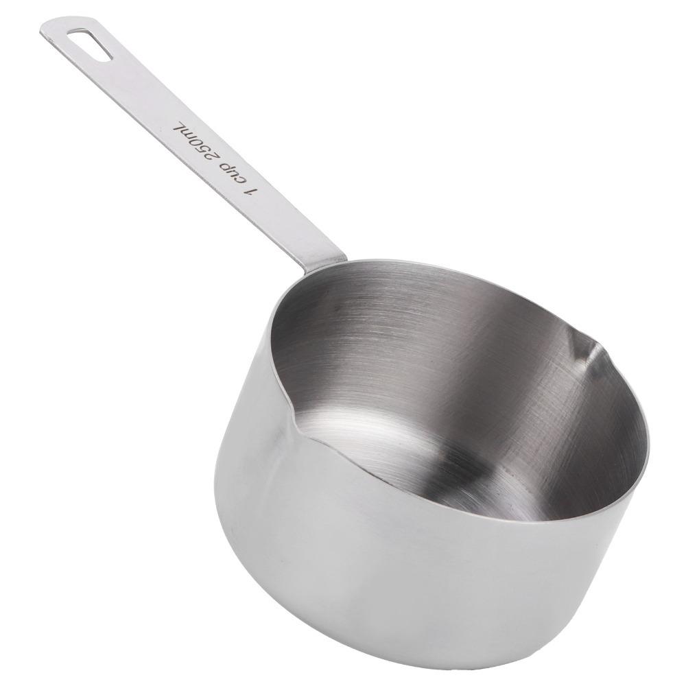 Stainless Steel Measuring Cup Dual Pour Mouth Baking Dosing Spoon Measuring Scoop  Food Ingredients