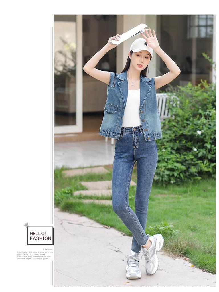 Women's Summer Denim Vest – Casual Thin Short Jacket