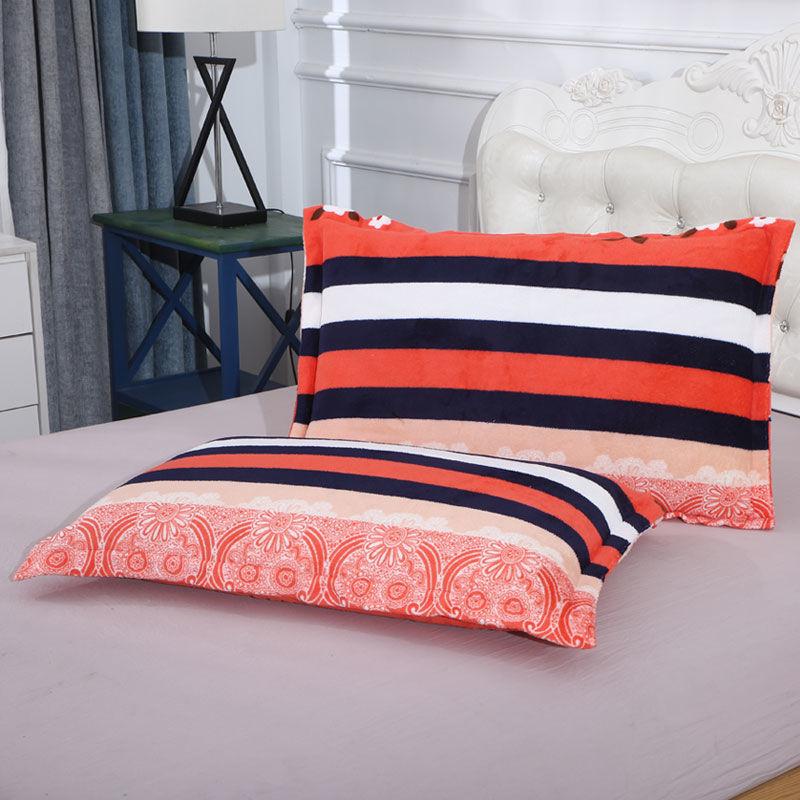 2 Stück/Set Winter Kissenbezüge Mod Kissenbezüge Flanell Bettwäsche Set Weich Warm für Zuhause Kissen Handtuchbezug Bettwäsche