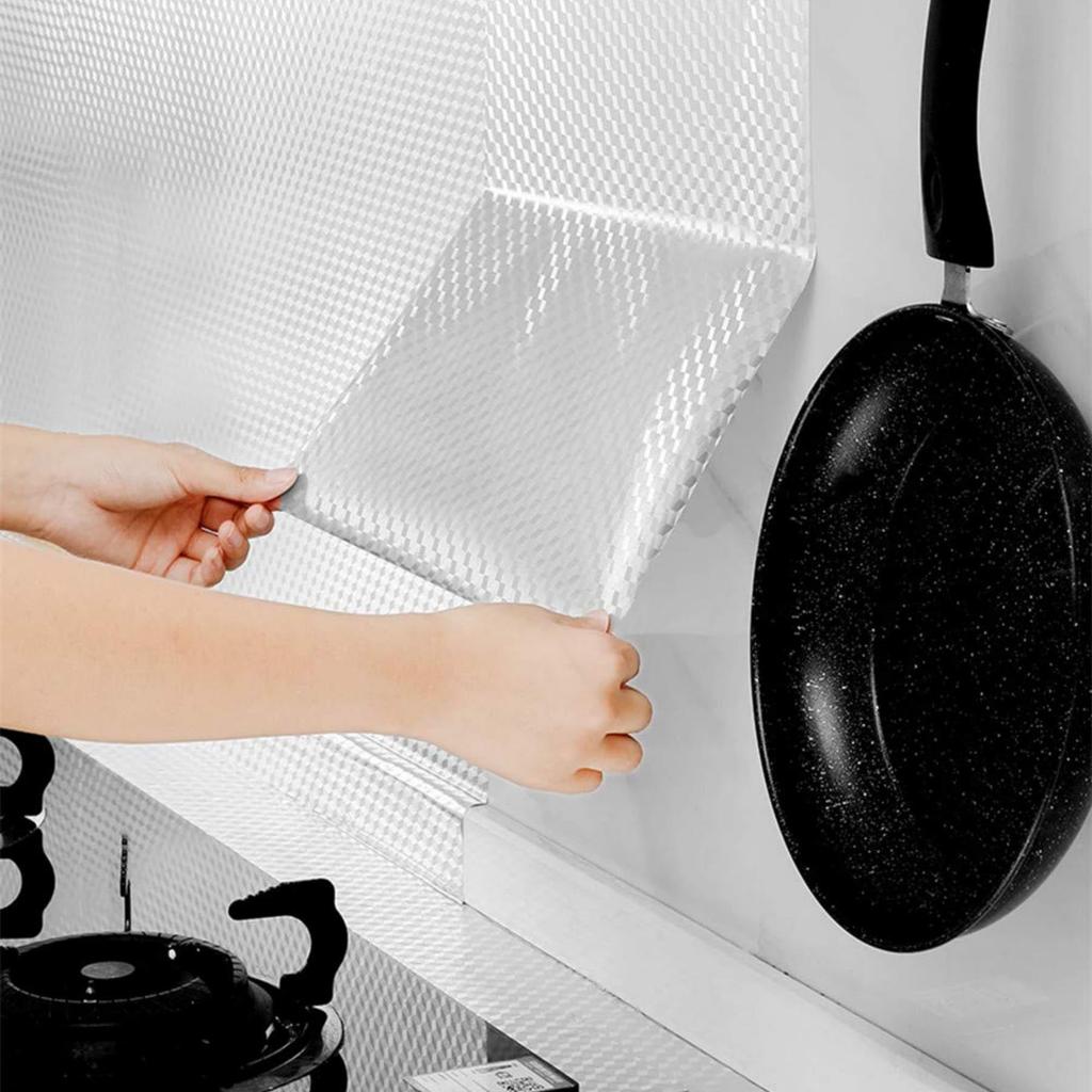 Jiroka Edelstahl Aluminium Küchenrenovierung 40cm Breit x 5m Metallisch Edelstahl Schneiden Renovierung Reparatur Aufkleberbogen, Bogen, Bogen,