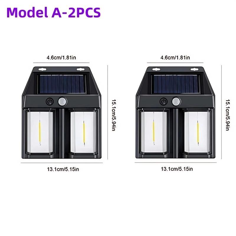 New Solar Tungsten Filament Lamp Outdoor Waterproof Intelligent Induction Wall Lamp Courtyard Garden Villa Lighting Night Light