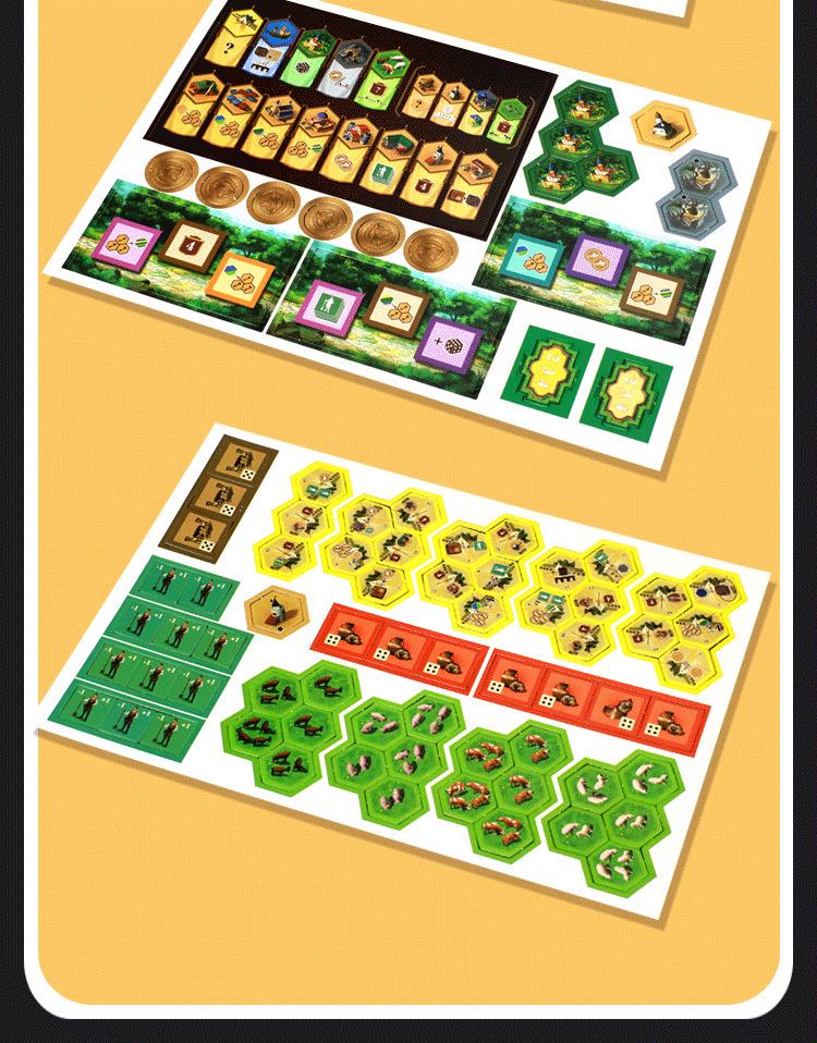 Burgundy Castles: High-Quality Chinese Edition Strategy Table Game with Expansion Map