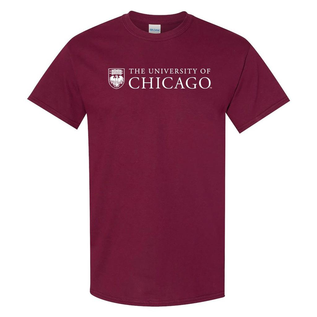 University of Chicago Maroons Institutional Logo Short Sleeve T-Shirt - Maroon