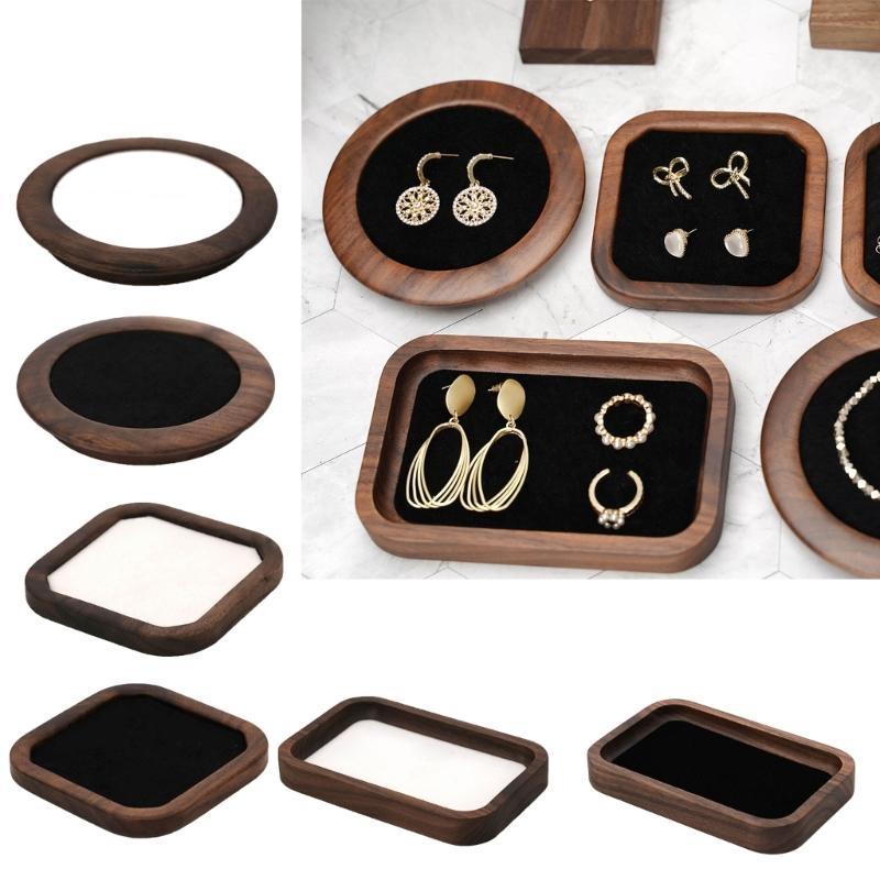 X6HE 6 Styles Earring Stand Ear Tray Jewelry Photography Display Retail Holder