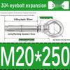 Stainless Steel 304 Eyebolt Expansion Nail with Fixing Loop