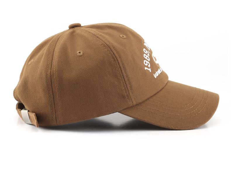 Korean-Style Retro Baseball Cap, Versatile Women'S Street Letter Embroidery Hat With Floral Patterns, Summer Couple Accessory