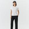 Skechers Breathable Solid Color Comfortable Regular T-Shirt Women tops P226W175-0019
