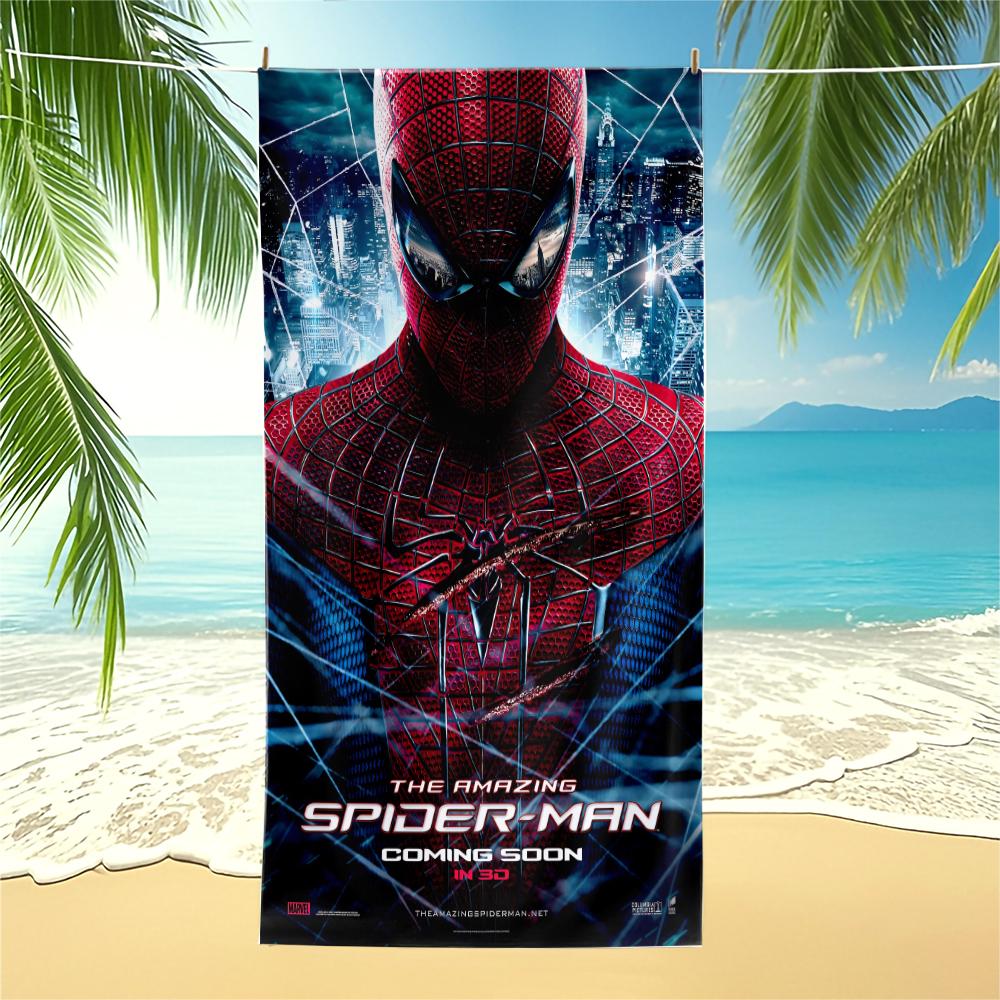 Superhero Spider-Man Beach Towel, For Travel Gym Shower Camping Quick Dry Sports Classic Large Beach Towels,Best Kids Boys Gift