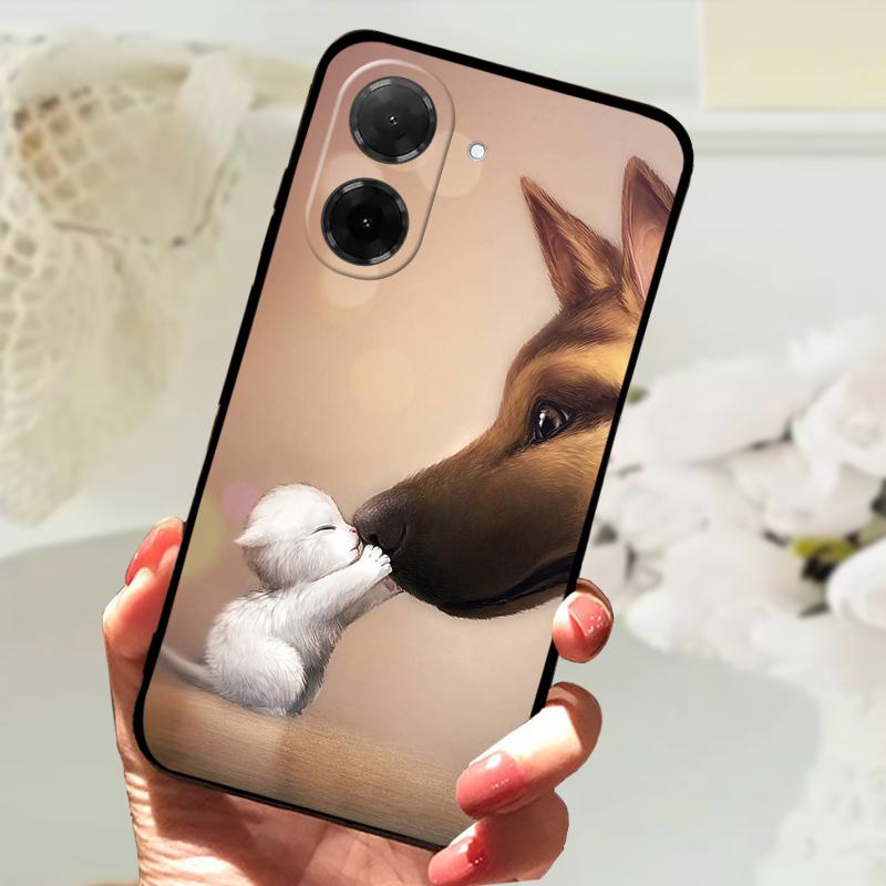Phone Cases For Poco C71 4G Bumper Soft TPU Back Cover Case For Xiaomi Redmi A5 4G Cartoon Animal Shockproof Silicone Funda Capa