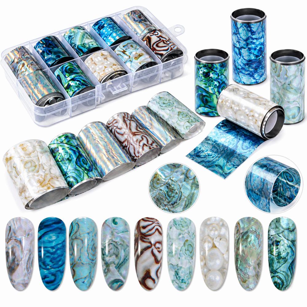 PET Nail Transfer Foil Starry Sky Pattern Nail Art Foil New Nail Foil Stickers Manicure Supplies