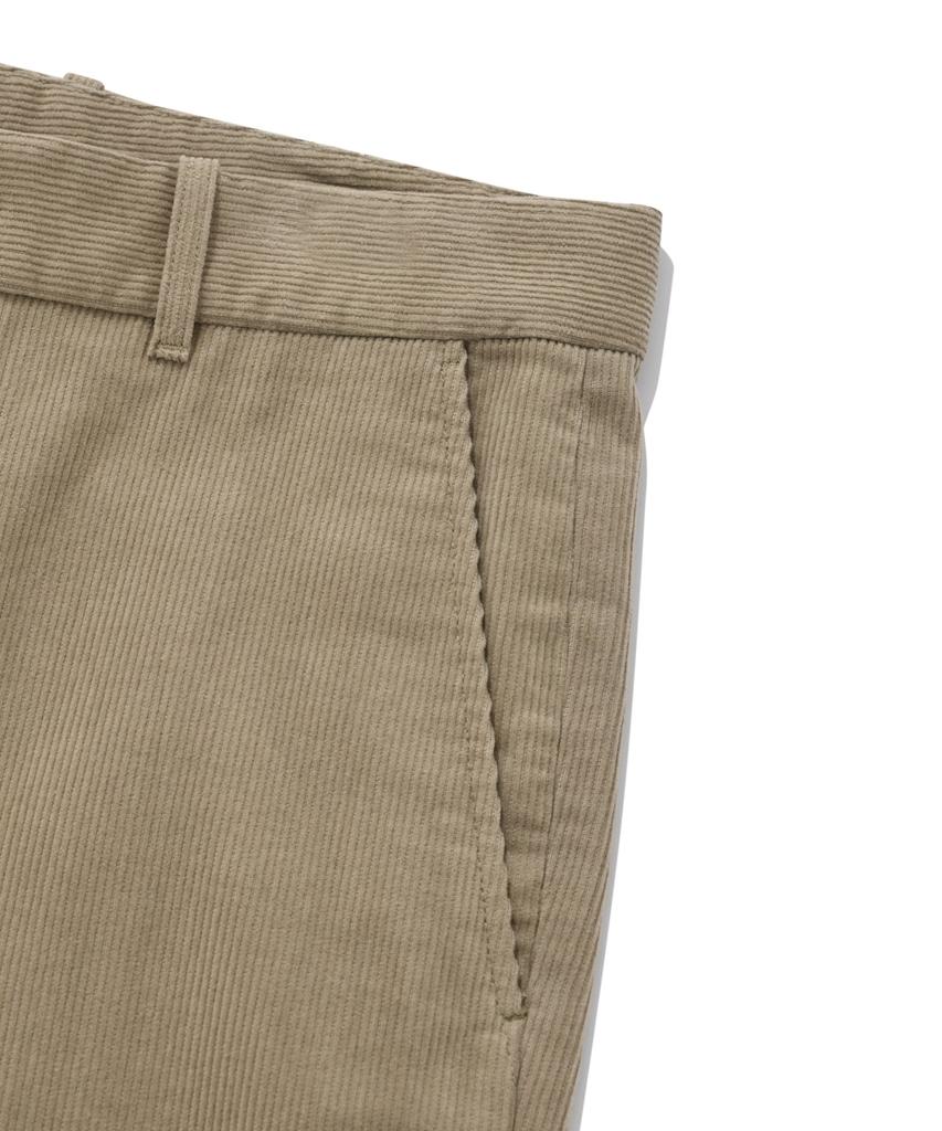 COVERNAT Standard Fit Corduroy Pants Beige