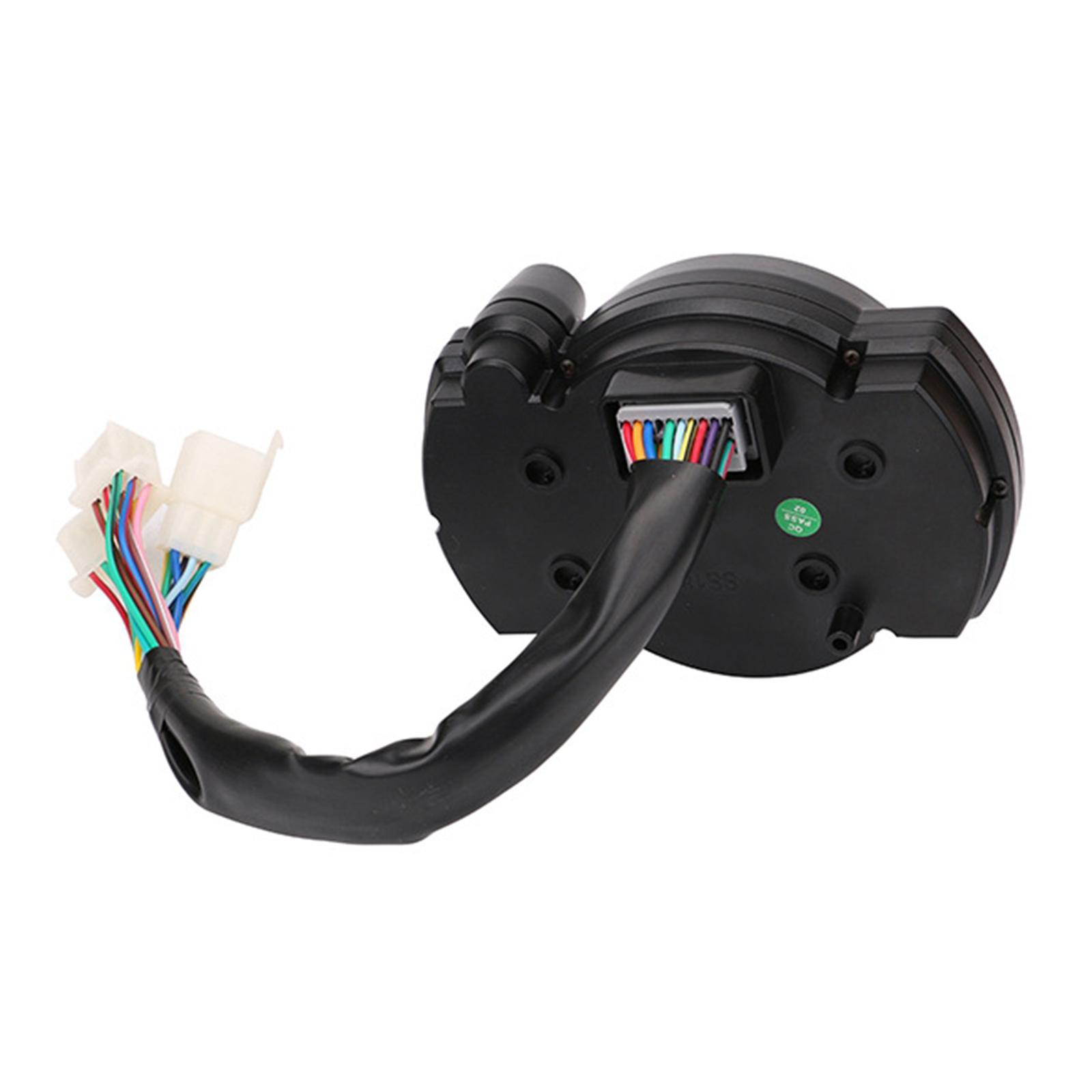 Multifunctional LCD Motorcycle Dashboard Accurate Speed Mileage Time Monitoring with Distance Functions for Safe Riding