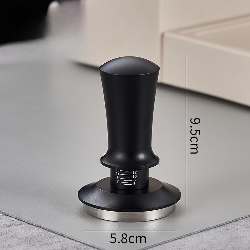 51/53/58MM Coffee Tamper Adjustable Push-type Powder Distributor with Scale Constant Force Powder Press Coffee Tool Accessories