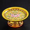 Alloy Temple Tray Easy to Fill Buddhist Decoration Chinese Style 7 Inch