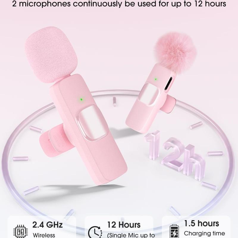 K9 Plug and Play Mini Wireless Microphone Low Interference Portable MIC for Smartphone Live Game Streaming
