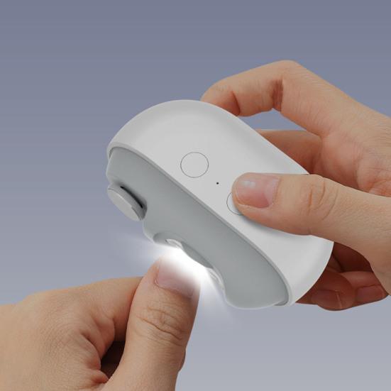 Elektrikli Tırnak Kesici Cilalayıcı Taşınabilir Otomatik LED Işıklı Tırnak Makası Çocuklar Yetişkinler Yaşlılar Şarj Edilebilir El Tırnağı Kesici Öğütücü