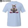 Streetwear Rabbit Tee – Gangsta Bunny Cartoon with Sneakers & Bling