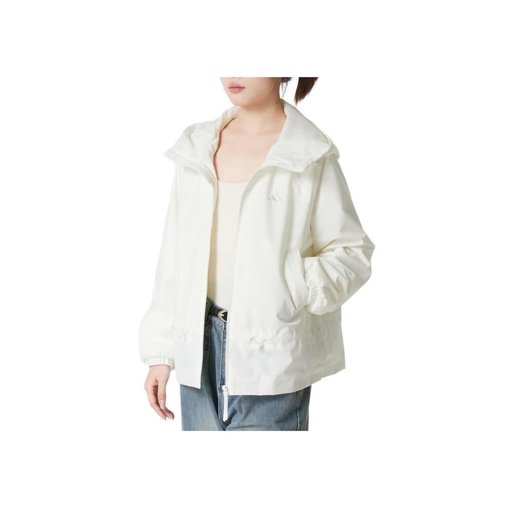 adidas Windproof Water-Repellent Zippered Woven Hooded Long Sleeve Jacket Women Jackets KS2809