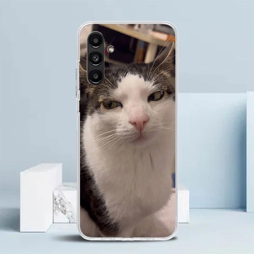 Pet Cat Funny Memes Cover for Samsung Galaxy A17 A37 A57 A16 A26 A36 A56 A15 A14 A55 Phone Case A13 A53 A25 A35 A24 A34 A23 A33