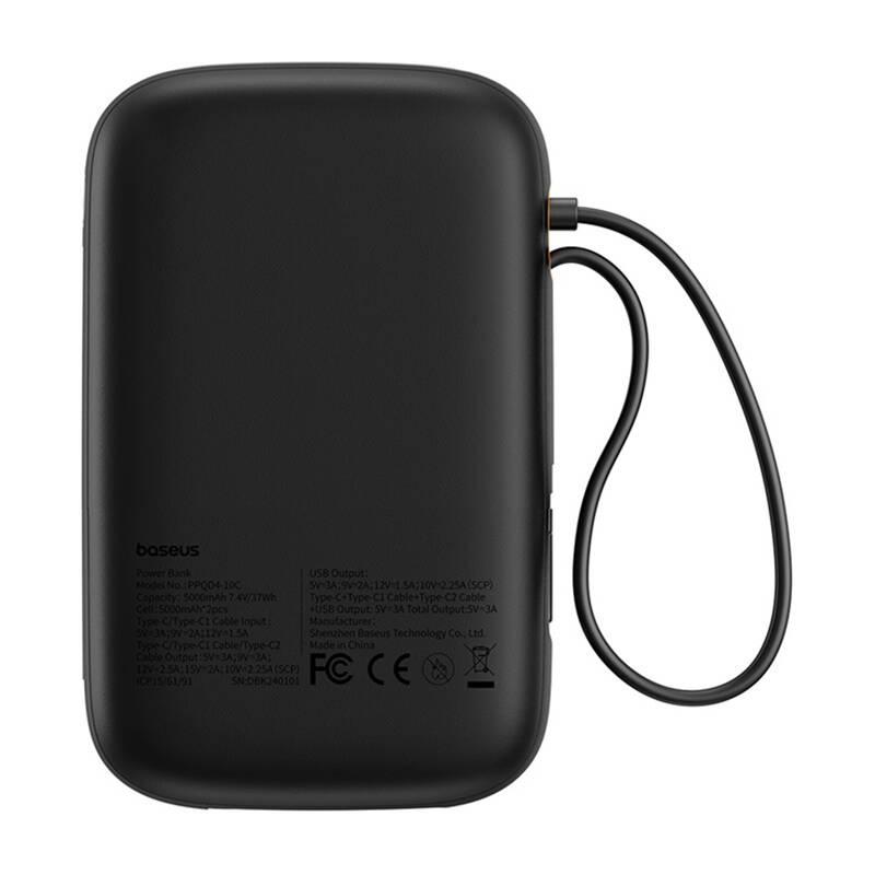 Powerbank Baseus Qpow 2 10000Mah 30W 2Xusb-C (Czarny)