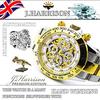 Automatic Skeleton Watch JH003GW with Jewels J.HARRISON (John Harrison)