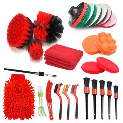 UNTIOR Electric Drill Brush Attachment Set Power Scrubber Brush Car Polisher Kitchen Bathroom Cleaning Tool Car Detailig Brushes