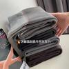 Japan Lanolin Warm Fleece High Waist Stirrup Leggings for Autumn/Winter