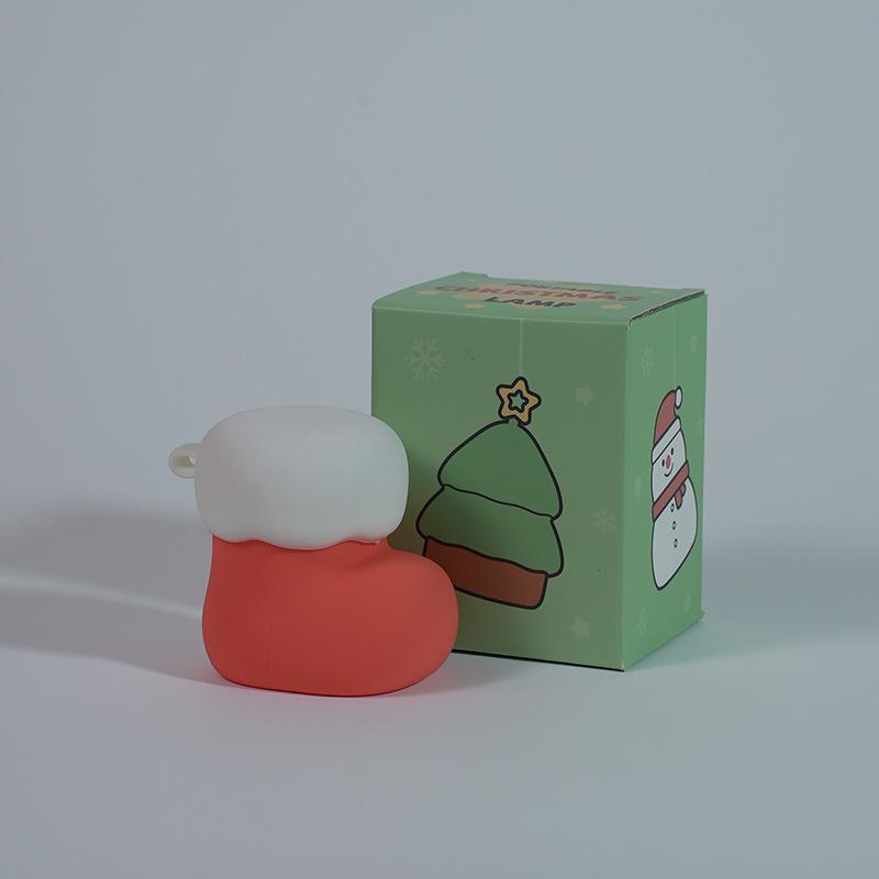 New Christmas Snowman Nightlight Eye Protection Bedroom Sleeping Lights Colorful Atmosphere Christmas Decorative Lights.