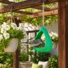 Außen hängender Vogelfutterspender, Tropfenform Kunststoff-Vogelfutterspender, Wetterfeste Vogel-Futterstation für Außenbereich, Garten, Terrasse, Balkon