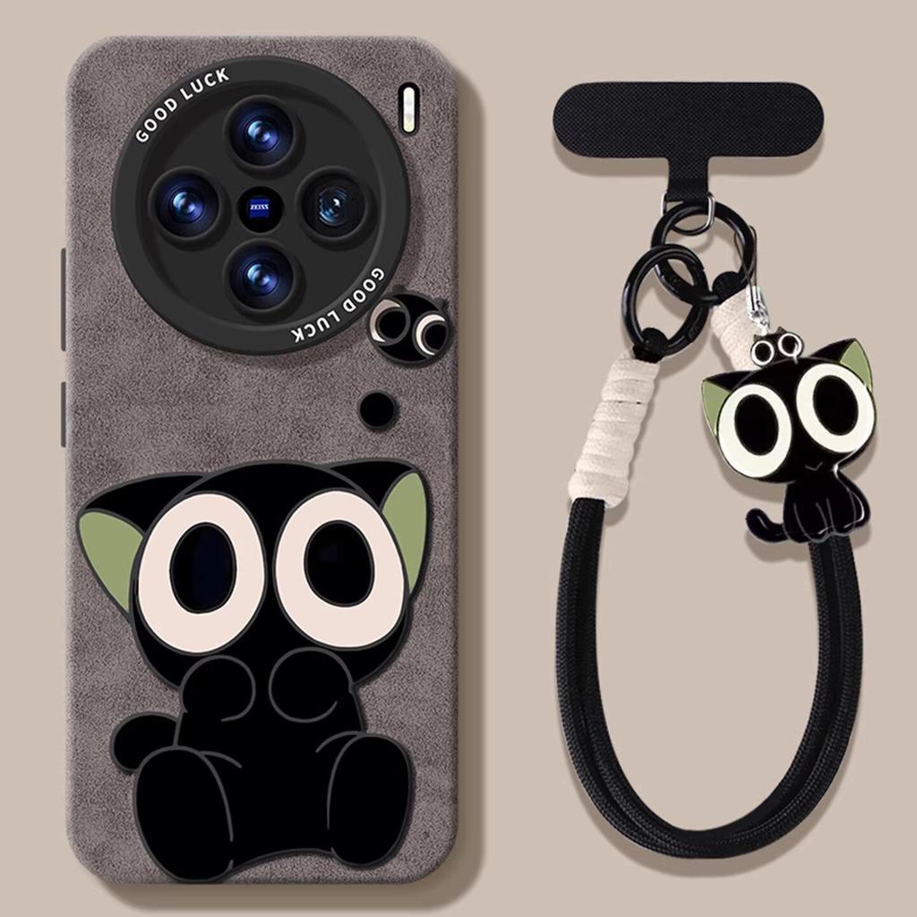 Luo Hei Hei mobile phone case is suitable for vivox300ultra silicone 200s lanyard 100pro cute x300s soft case