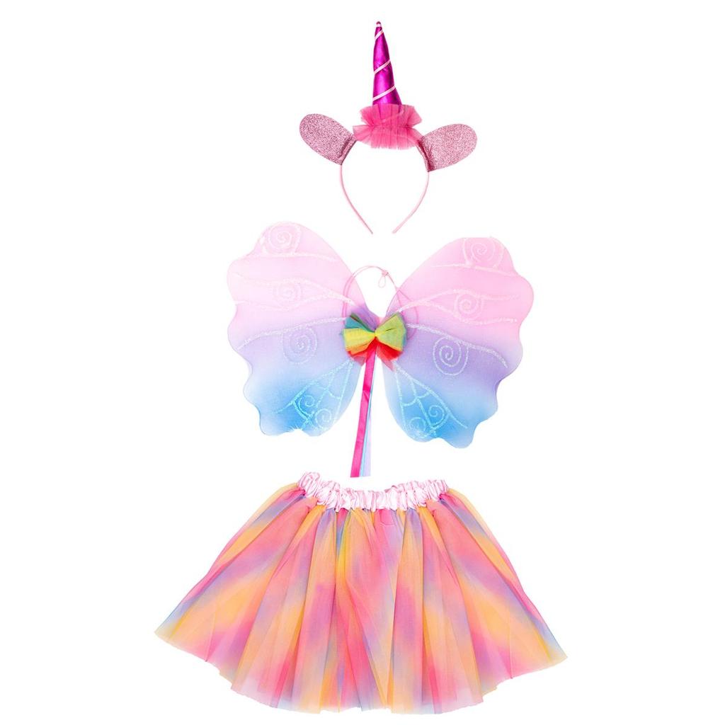 Small Unicorn Set: Skirt, Wings, Headband