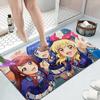 Anime Aikatsu Door Mat Washable Non-Slip Living Room Sofa Chairs Area Mat Kitchen Doormat Area Rug