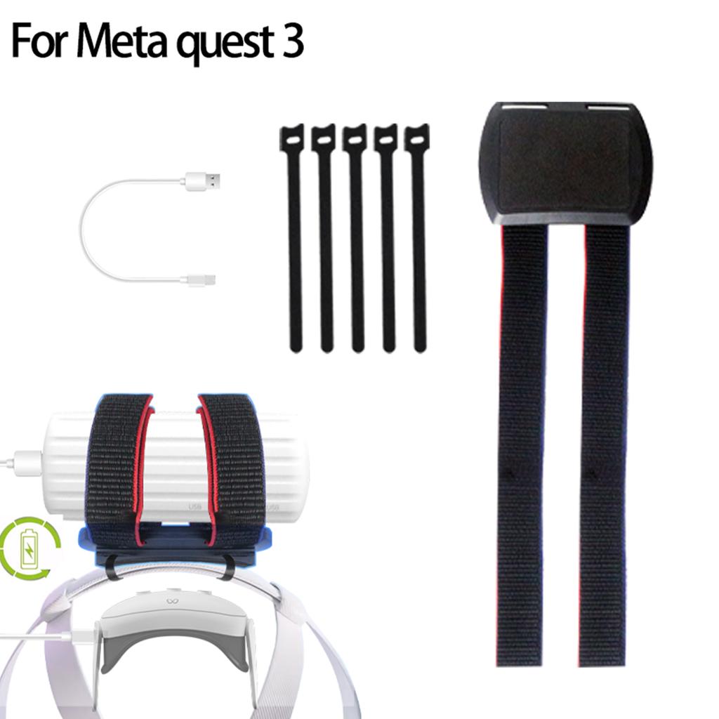 Comfort Head Strap Accessories Battery Holder Strap, Enhanced Support and Extending Playtime for Meta Quest 3 VR