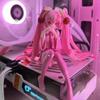 Hot Hatsune Miku Figure Anime Modello Vestito Rosa Action Figures Giocattoli Rosa Ciliegia PVC Decorazione Fiore di Ciliegio Collezionare Modello Regali