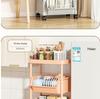 Compact Multi-Layer Storage Rack: Floor-Standing Bookshelf for Snacks and Kitchen, Mobile Fruit & Vegetable Basket