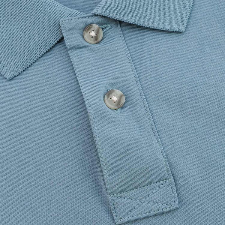 Timberland Outdoor Casual Loose Breathable Short Sleeve Polo Shirt Men tops Bright-Steel-Blue A63YQ758