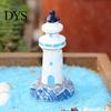 Lighthouse Sculpture Realistic Shape DIY Miniature Resin Figurine Micro Landscape Garden Decor