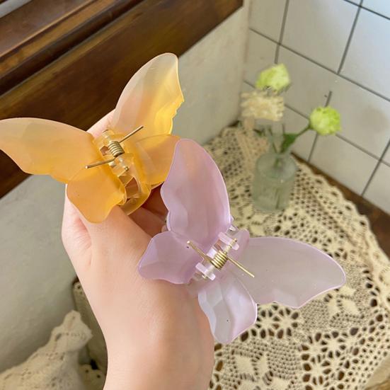 Fashion Hair Claw Elegant Cross Teeth Butterfly Shape Design Hair Clip Hair Accessories