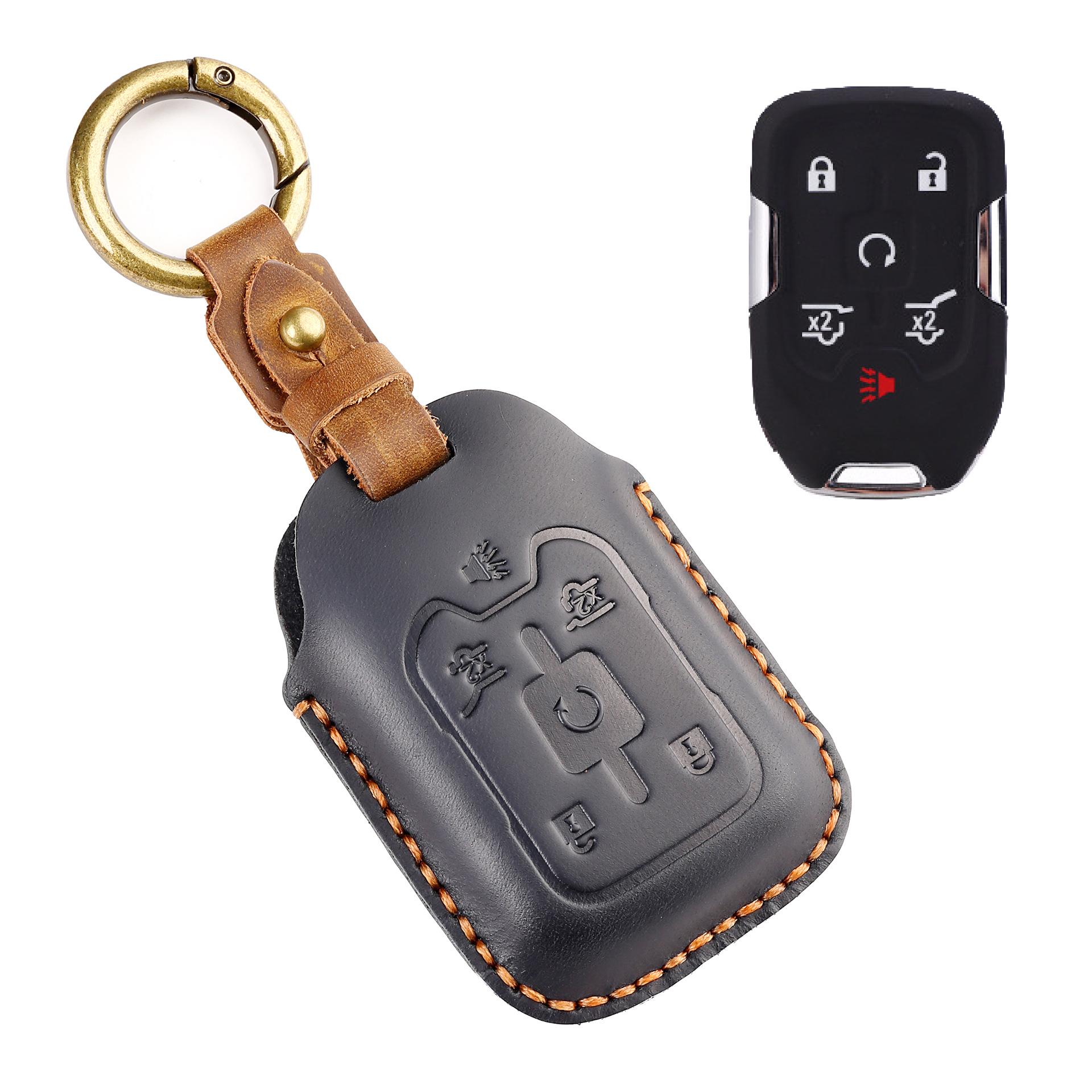 

Подходит для Chevrolet Suburban GMC Yukon 2014 2016 2017, защита брелка с дистанционным управлением 6Key Black