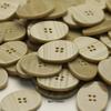 Four-Eye Oval Wood Grain Resin Button Women'S Coat Coat Button Double-Sided Woolen Clothing Button