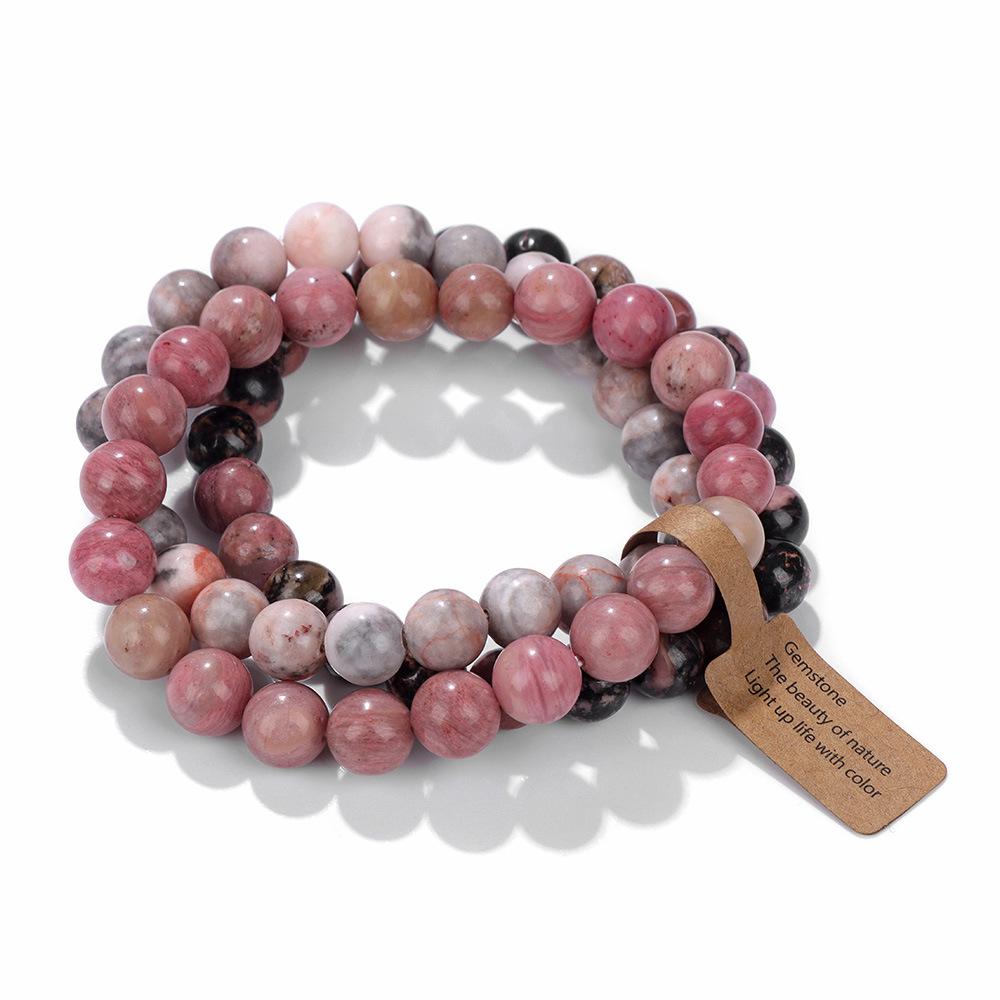 Hot Selling Natural Stone Crystal Beads Multi-Layer Amethyst Bracelets for Women and Men Semi-Precious Fashion Jewelry for All