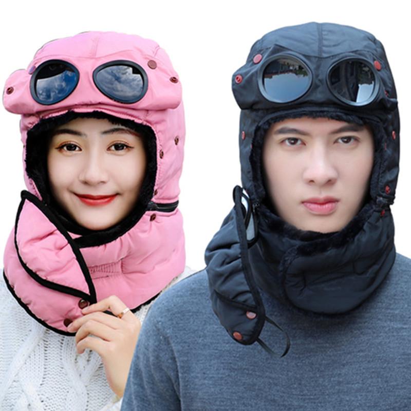 Unisex Fashion Thicken Warm Hat Windproof Winter Hats For Men Women Keep Warm Cap